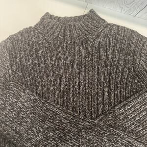 VTG Gap Sweater Womens Medium 100% Cotton Chunky Knit Turtleneck 2001 Y2K